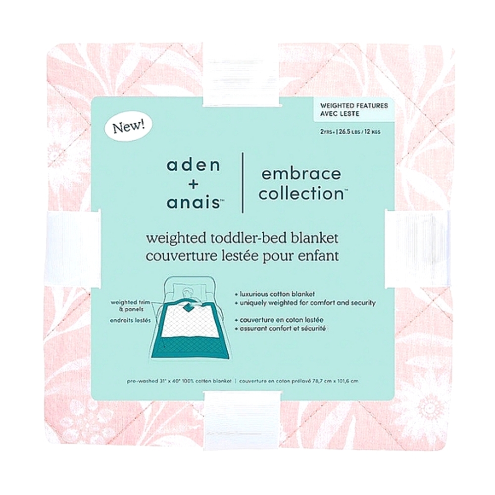 aden + anais • Weighted Toddler-Bed Kids Blanket 2.65 lbs In Ophelia NEW